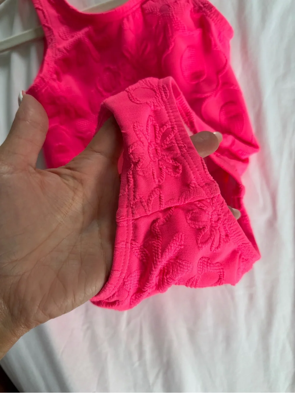 Toddler girl ' Hot Pink One-Piece Swimsuit